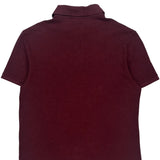 Lacoste Slim Fit Polo Shirt - Large Burgundy Cotton