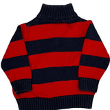 Age 9 Months Oshkosh Striped Rugby Shirt - 3XS Navy Cotton