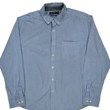 Nautica Checked Shirt - 2XL Blue Cotton