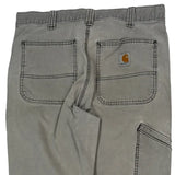 Carhartt Carpenter Trousers - 32W 34L Grey Cotton