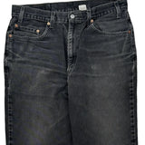 Levis Jeans - 36W 30L Black Cotton