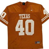 Texas Nike College Football Jersey - Large Orange Polyester