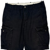 American Eagle Cargo Shorts - 38W 10L Black Cotton