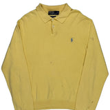 Polo By Ralph Lauren Jumper - XL Yellow Cotton