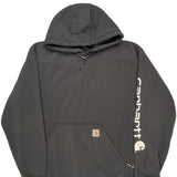 Carhartt Spellout Hoodie - XL Black Cotton