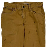 Carhartt Carpenter Trousers - 32W 32L Brown Cotton