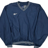 Reebok Windbreaker - Large Navy Polyester