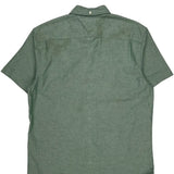 Tommy Hilfiger Short Sleeve Shirt - Medium Green Cotton