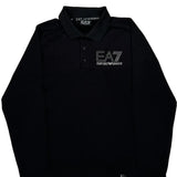Emporio Armani Polo Shirt - Small Black Cotton