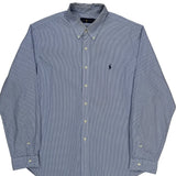 Ralph Lauren Striped Shirt - 2XL Blue Cotton