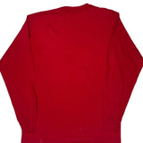 Tall Blank Fruit Of The Loom Single Stitch Long Sleeve T-Shirt - XL Red Cotton