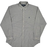 Ralph Lauren Checked Shirt - XL Grey Cotton