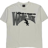 Single Stitch Chicago White Sox Signal Sports Graphic T-Shirt - XL White Cotton
