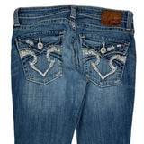 Big Star Boot Cut Jeans - 32W UK 10 Blue Denim