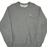 Reverse Weave Champion Sweatshirt - Large Grey Cotton