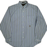 Tommy Hilfiger Striped Shirt - Medium Blue Cotton