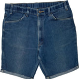 Levis Denim Shorts - 36W 10L Blue Cotton Blend