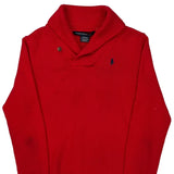 Ralph Lauren Sport Sweater - Large Red Cotton