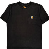 Carhartt T-Shirt - Medium Black Cotton