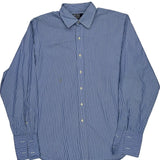 Polo By Ralph Lauren Striped Shirt - XL Blue Cotton