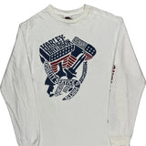Shiawassee Harley-Davidson Birch Run, Mi Harley Davidson Graphic Long Sleeve T-Shirt - Large White Cotton