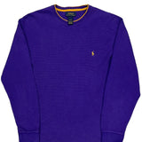 Polo By Ralph Lauren Long Sleeve T-Shirt - XL Purple Cotton