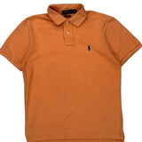 Polo By Ralph Lauren Slim Fit Polo Shirt - Medium Orange Cotton
