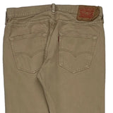 501 Levis Jeans - 32W 34L Beige Cotton
