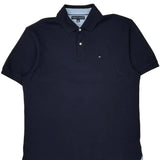 Tommy Hilfiger Polo Shirt - XL Navy Cotton