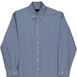 Ralph Lauren Checked Shirt - Large Blue Cotton