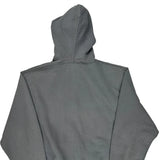 Adidas Spellout Hoodie - Large Gray Cotton Blend
