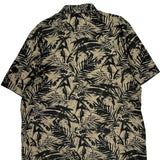 Volcom Floral Hawaiian Shirt - XL Beige Cotton