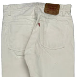 Made In USA Levis 505 Jeans - 30W 34L White Cotton