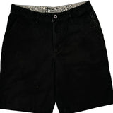 Quiksilver Shorts - 33W 9L Black Cotton