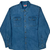 Wrangler Denim Shirt - XL Blue Denim