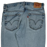 Levis 505 Jeans - 33W 36L Light Wash Cotton