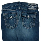 True Religion Contrast Stitch Jeans - 40W 26L Blue Denim