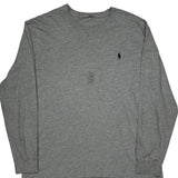 Polo By Ralph Lauren Long Sleeve T-Shirt - 2XL Gray Cotton