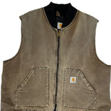 Made In USA Carhartt Gilet - 2XL Brown Cotton