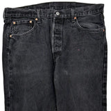 501 Levis Jeans - 36W 30L Black Cotton
