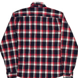 Wrangler Checked Flannel Shirt - XL Navy Cotton