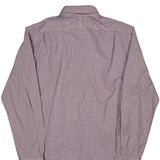 Slim Fit Polo By Ralph Lauren Checked Shirt - Large Red Cotton