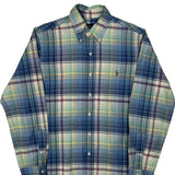Ralph Lauren Checked Shirt - Medium Blue Cotton
