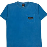 Dothan, Al Harley Davidson Graphic T-Shirt - Medium Blue Cotton