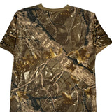 Mountain Ridge Camo T-Shirt - Medium Khaki Cotton