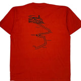 Ra Express Russell Athletic Single Stitch T-Shirt - Large Red Cotton