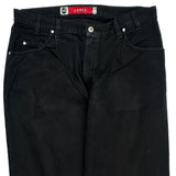 Silver Tabs Levis Loose Jeans - 38W 30L Black Cotton