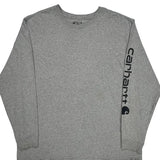 Carhartt Long Sleeve T-Shirt - XL Gray Cotton