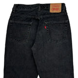 Levis 550 Jeans - 30W 36L Black Cotton