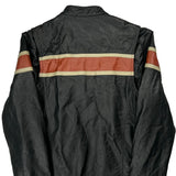 Wilsons Leather Striped Leather Jacket - Large Black Leather
